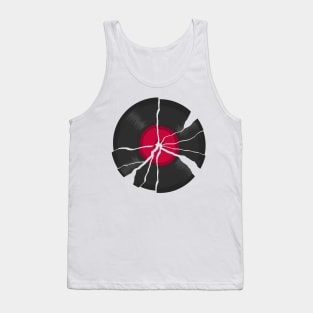 Broken LP Vinyl Record Tank Top